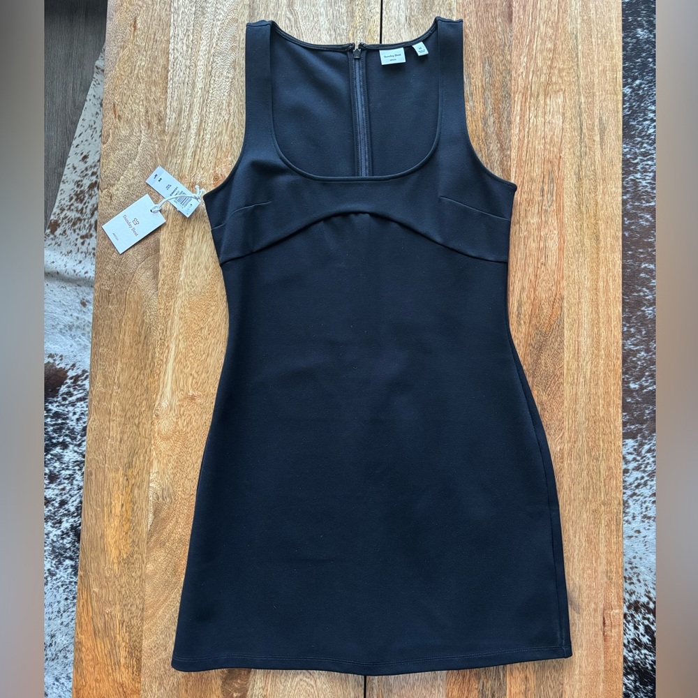 Aritzia Sunday Best Licorice Ponte Dress